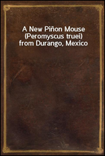 A New Pinon Mouse (Peromyscus truei) from Durango, Mexico