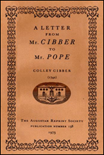 A Letter from Mr. Cibber to Mr. Pope