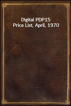 Digital PDP15 Price List, April, 1970