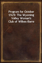 Program for October 1929