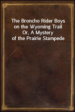 The Broncho Rider Boys on the Wyoming TrailOr, A Mystery of the Prairie Stampede