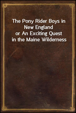 The Pony Rider Boys in New Englandor An Exciting Quest in the Maine Wilderness
